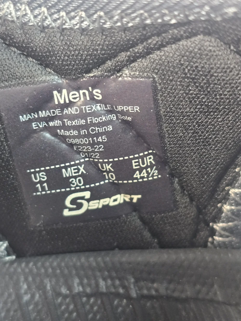 S SPORT BY SKECHERS MIZZA CLOSED TOE HIKING SANDALS BLACK MENS 11 EUC